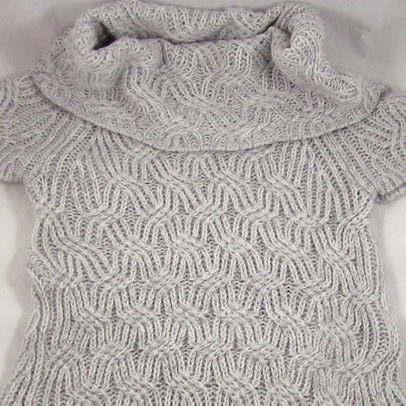 Worthington Gray Textured Cowl Neck Tunic Sweater - FINAL SALE *** PRICE IS FIRM - Picture 6 of 10